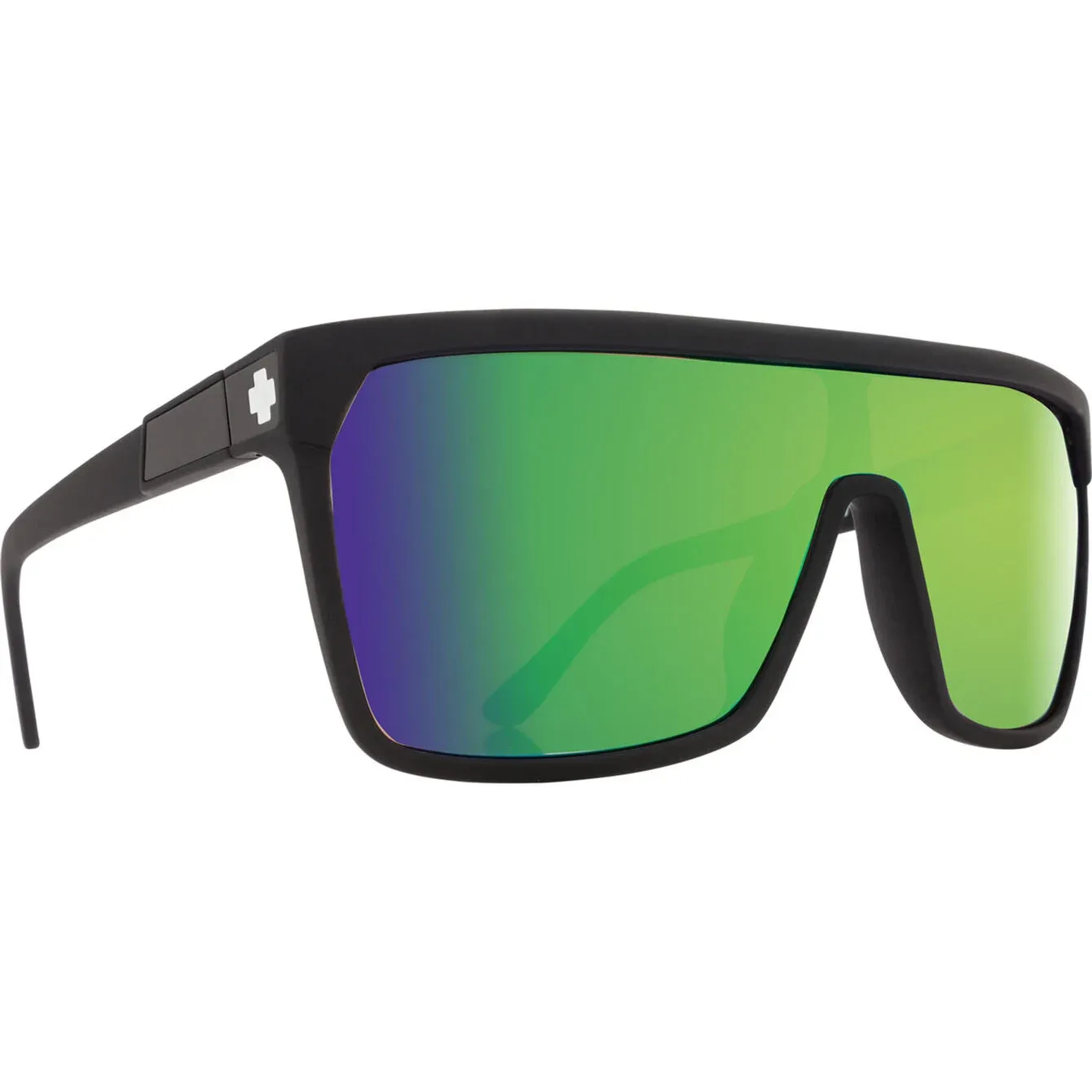 Spy Flynn Matte Black - Happy Bronze Green Mirror