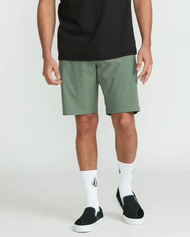 Volcom Cross Shred Static Short 20&quot; - Light Olive