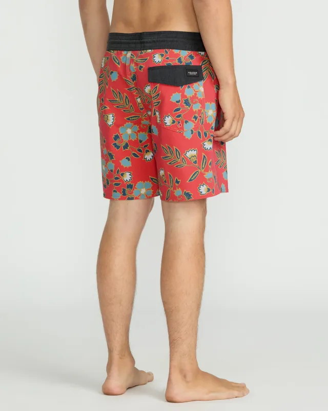 Volcom Psyche Cotton Stoney Short - Chilli Red