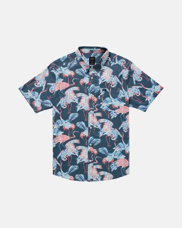 RVCA Day Break Button - Duck Blue
