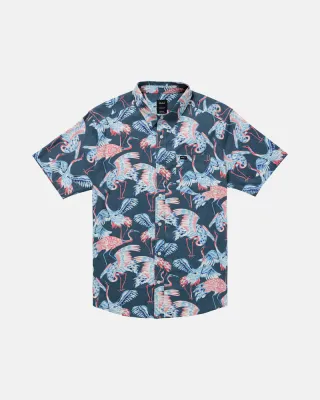 RVCA Day Break Button - Duck Blue