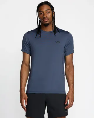 RVCA Sport Vent Tee - Vintage Navy Heather