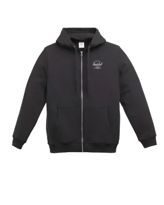 Herschel Basic Zip Hoodie - Black/White