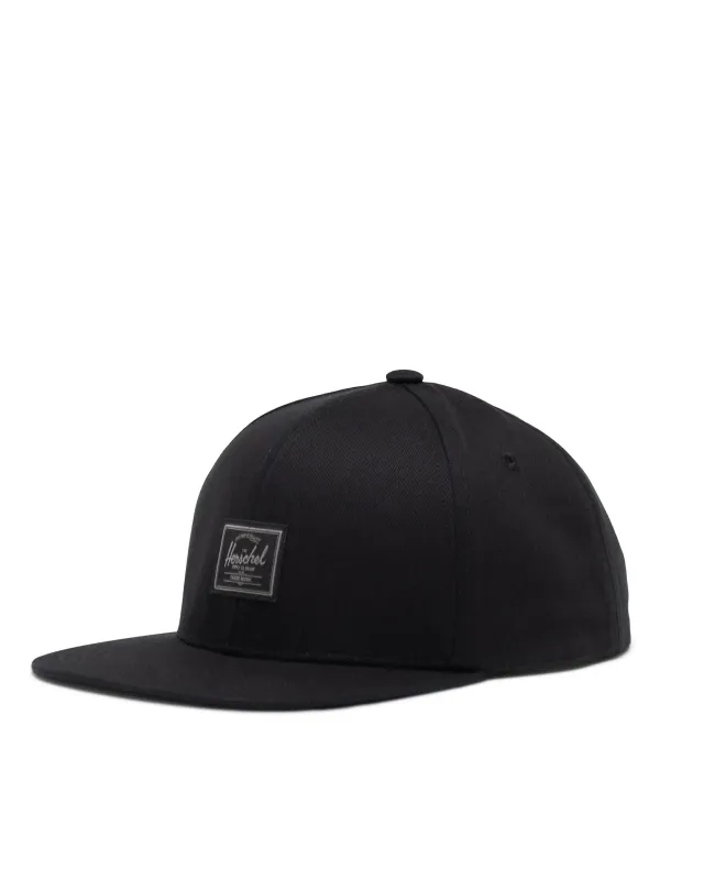 Herschel Whaler 6 Panel Cap - Black Tonal