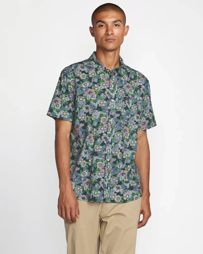 RVCA Botanical SS - Garage Blue