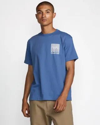 RVCA Print SS - Federal Blue