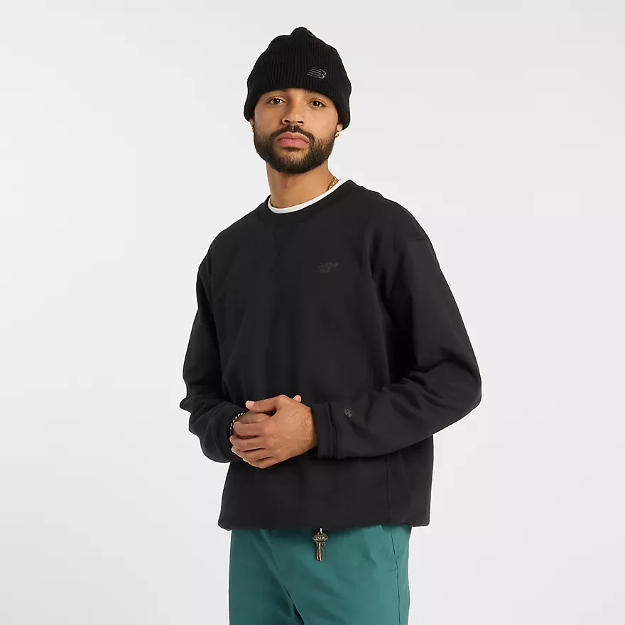 New Balance Numeric French Terry Crew - Black