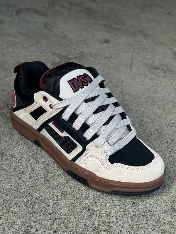 DVS Comanche - Silver Grey/Black/Ruby Wine Suede