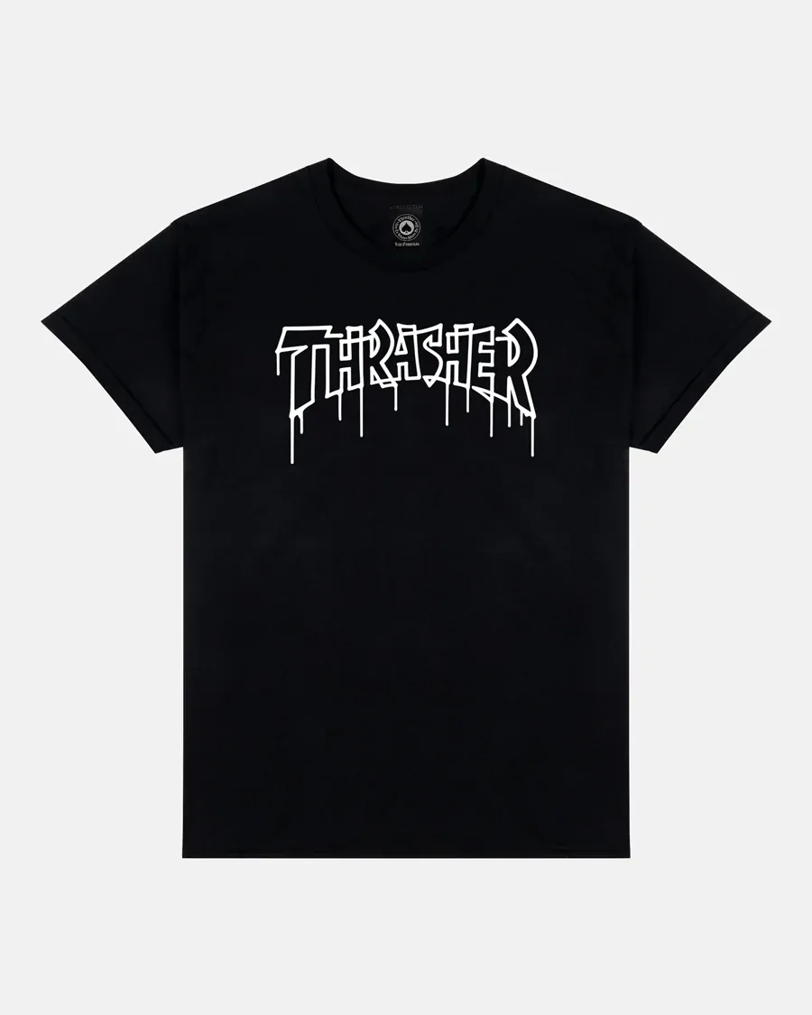 Thrasher One-Liner Tee - Black