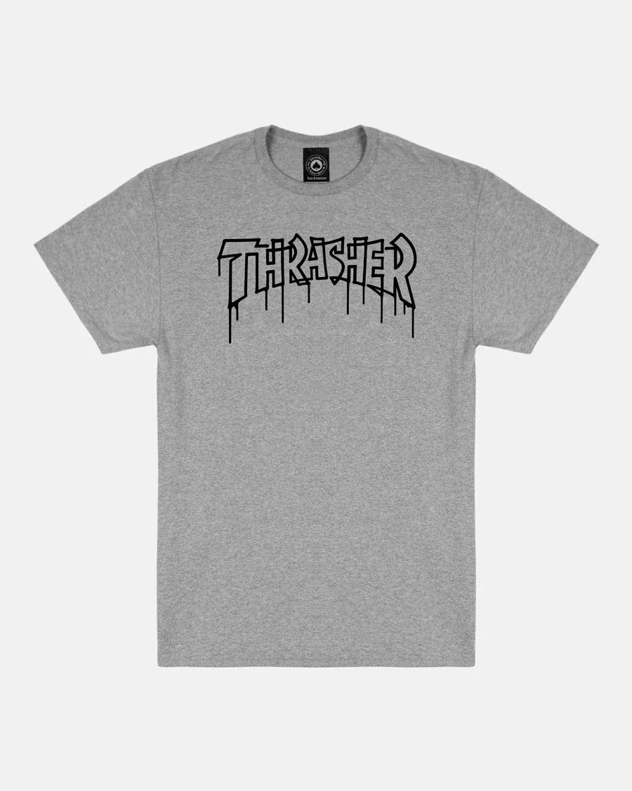 Thrasher One-Liner Tee - Sport Grey