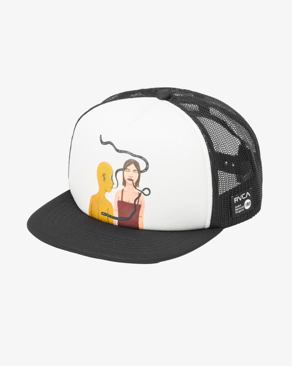 RVCA You&#39;re Still Here Foamy Trucker - White/Black