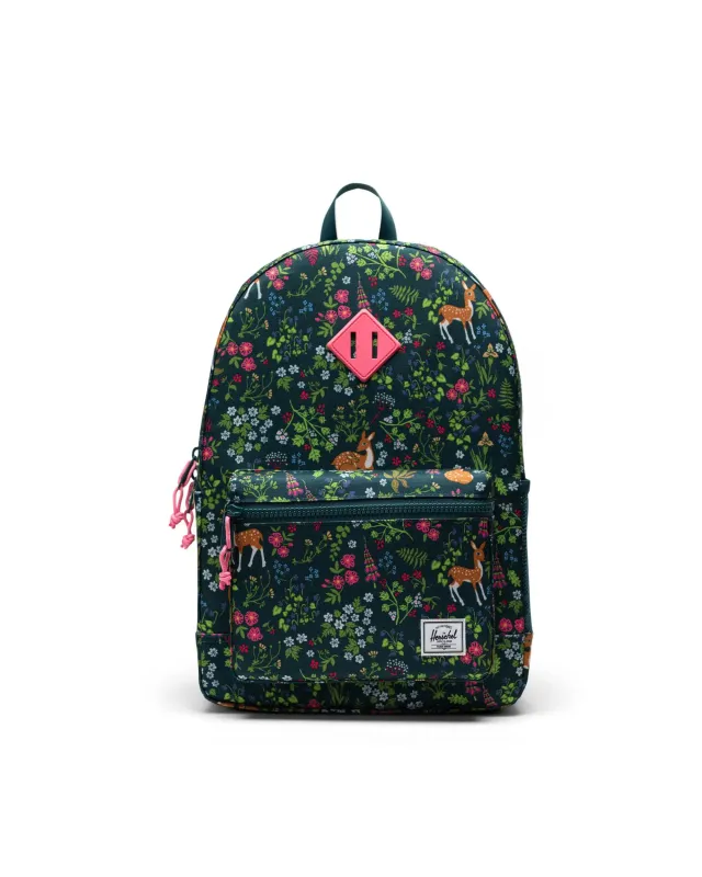 Herschel Heritage Youth Backpack- Deer Woodland/Dark Sea