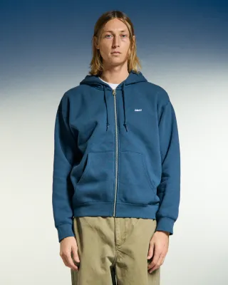 Obey Established Works Zip Hood II - Dark Denim