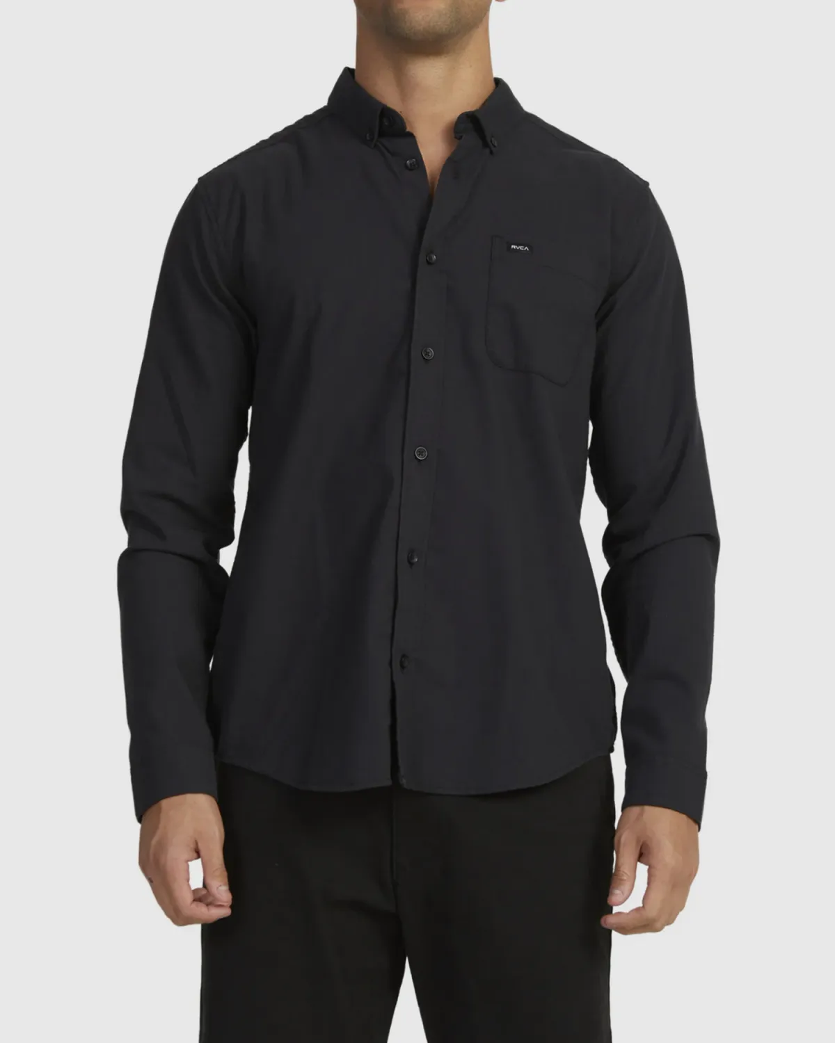 RVCA That&#39;ll Do Woven Stretch LS - Black