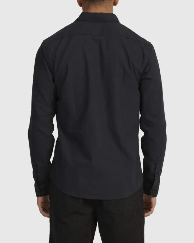 RVCA That'll Do Woven Stretch LS - Black