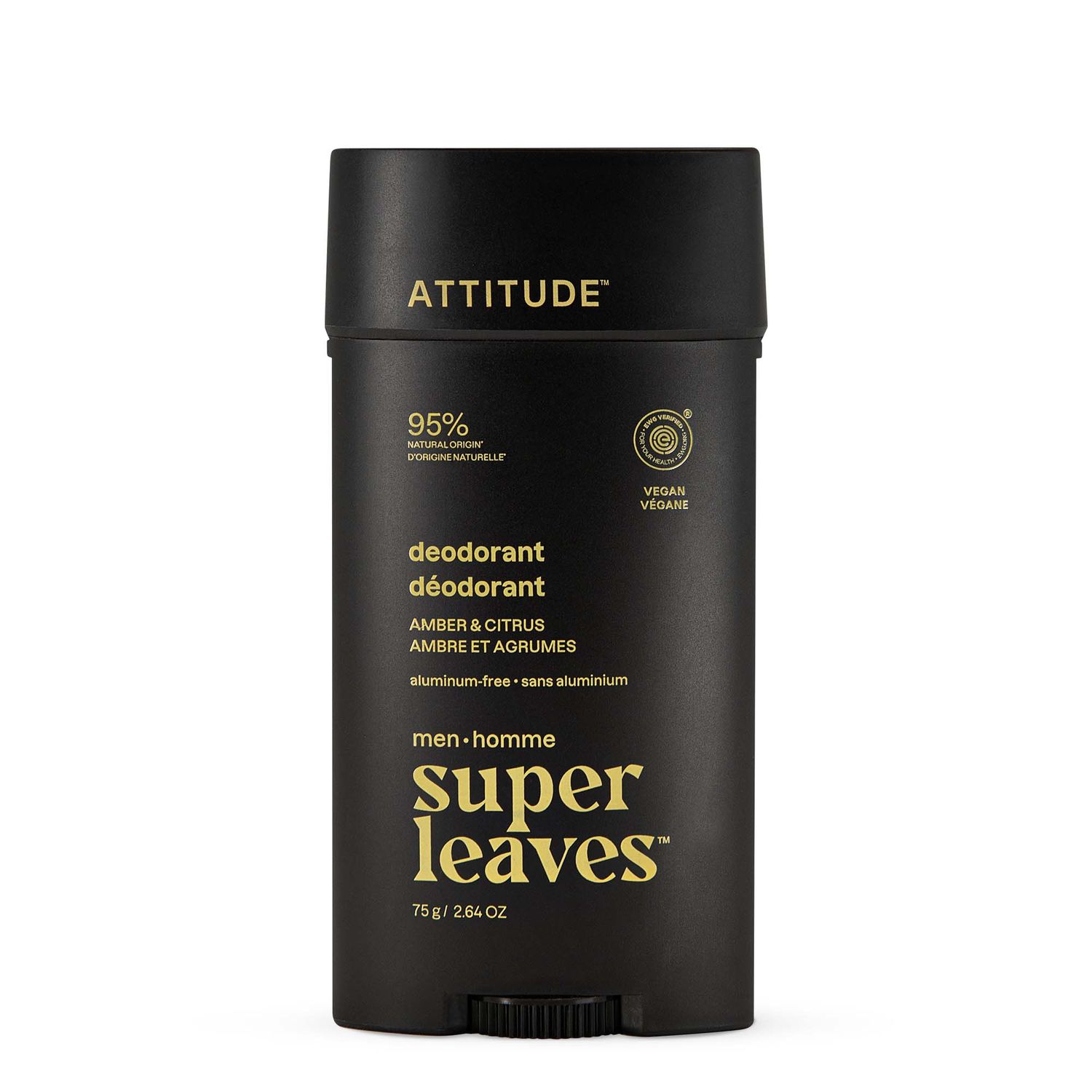 Attitude Men&#39;s Deodorant - Amber + Citrus