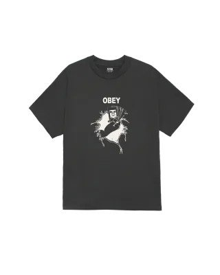 Obey Nothing Can Save You Tee - Vintage Black