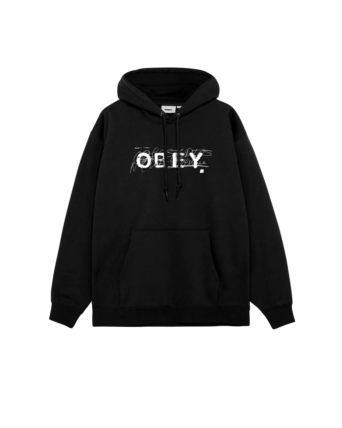 Obey Scribble Hood - Black