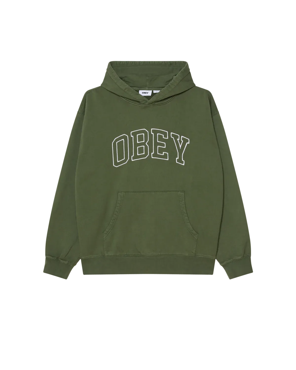 Obey Collegiate Faded Hood - Kombu Green