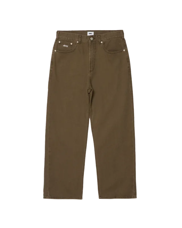 Obey Bigwig Baggy Denim - Wren Faded Wash