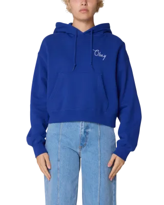 Obey W Cities Cropped Hood - Blue
