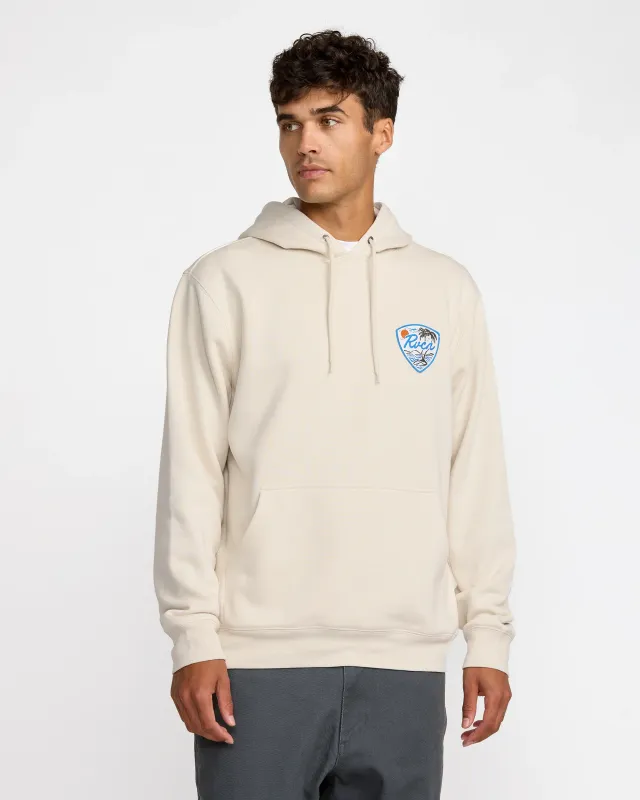 RVCA Current Hoodie - Silver Bleach