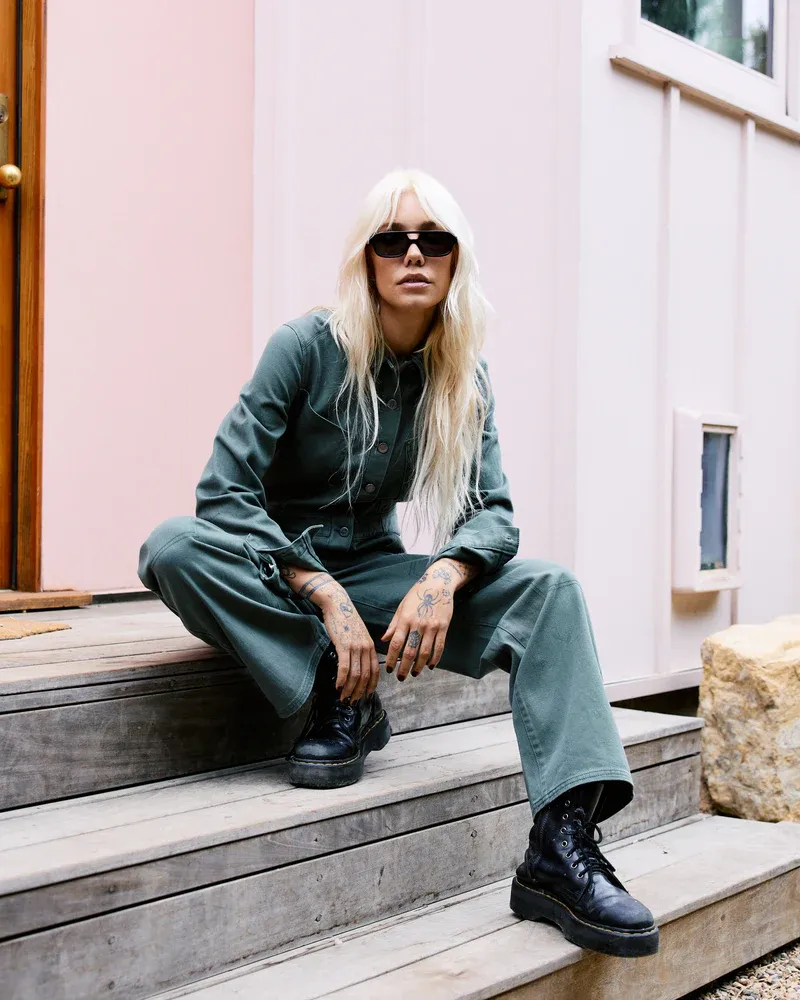 RVCA Dayshift L/S Boiler Suit - Fir Green