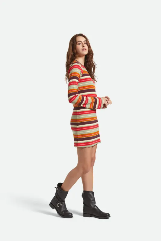 Brixton Dolly Knit Dress - Multi Stripe