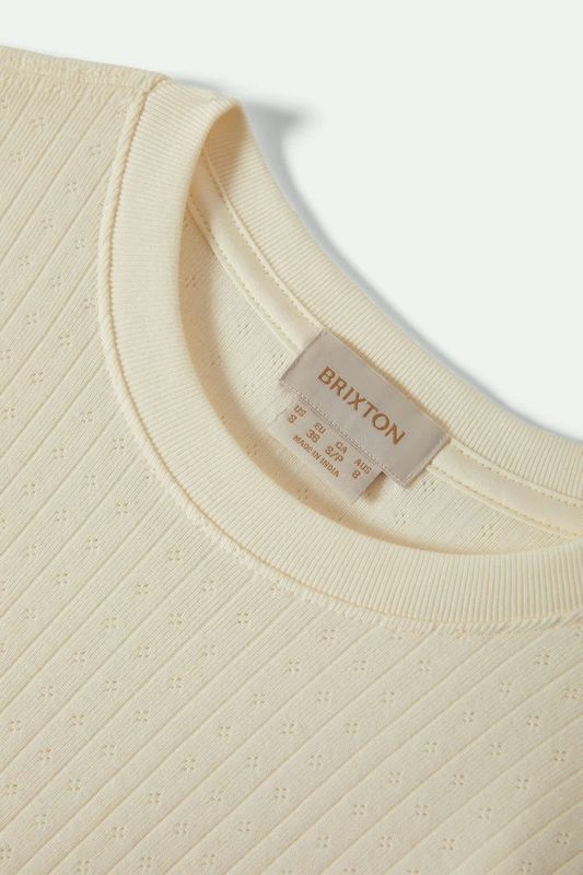 Brixton Dolly Slim Knit LS Tee - Off White