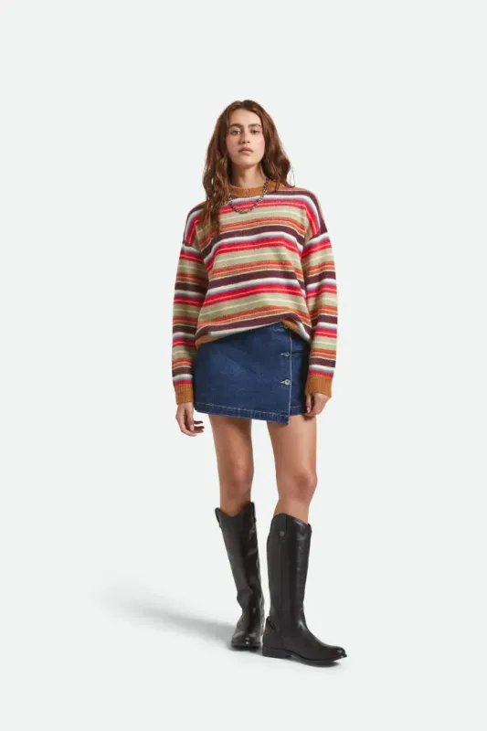 Brixton Cozy Crew Sweater - Multi Stripe