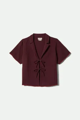 Brixton Wandering Tie Top - Port