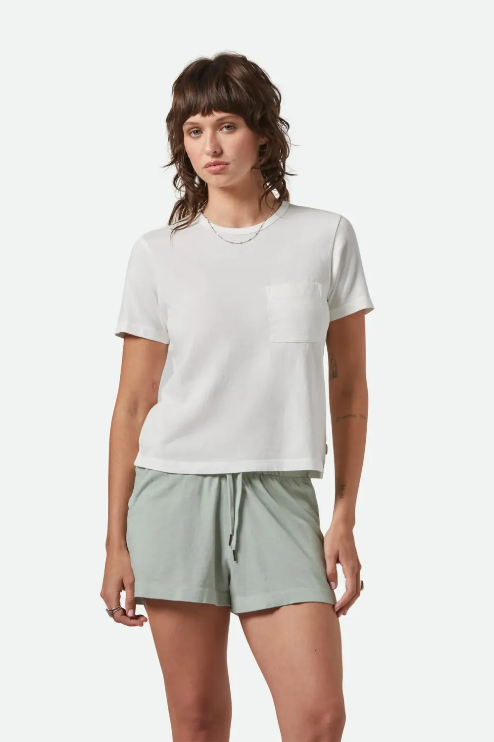 Brixton Carefree Perfect Tee - Off White