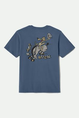Brixton Buck Club Tee - Harbor Blue