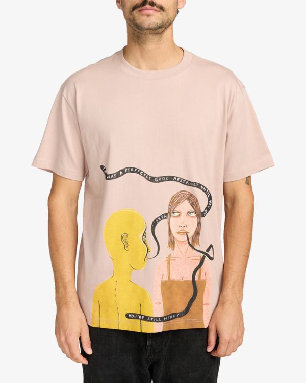 RVCA You&#39;re Still Here Tee - Pale Mauve