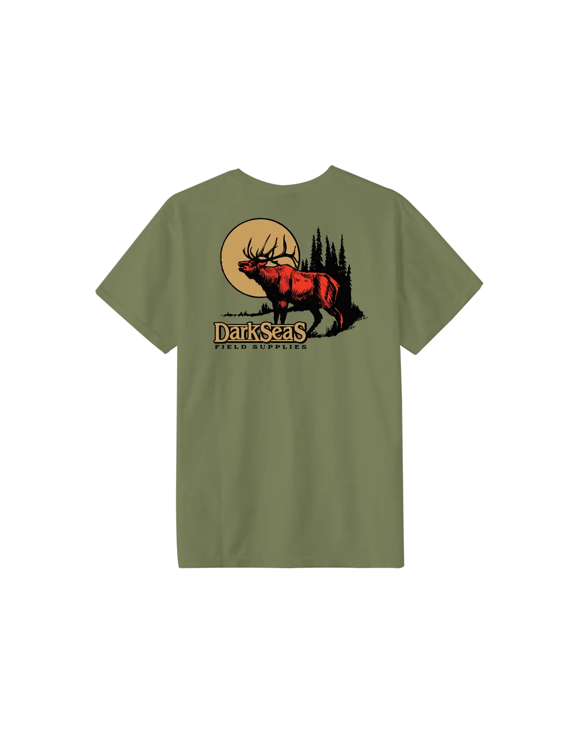 Dark Seas Parklands Tee - Olivine