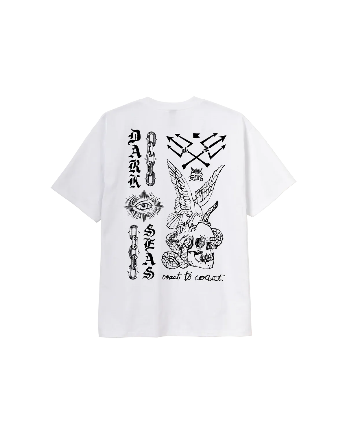 Dark Seas Troublemaker HW Tee - White