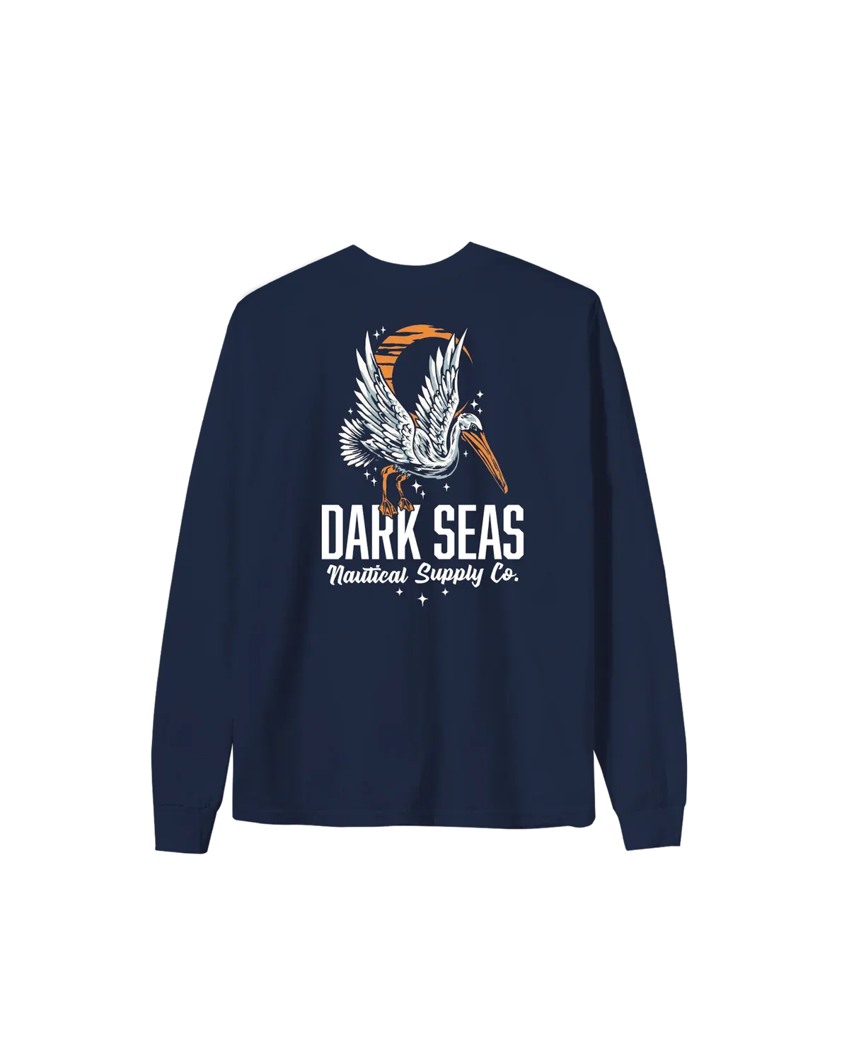 Dark Seas Nite Flyer L/S Tee - Navy