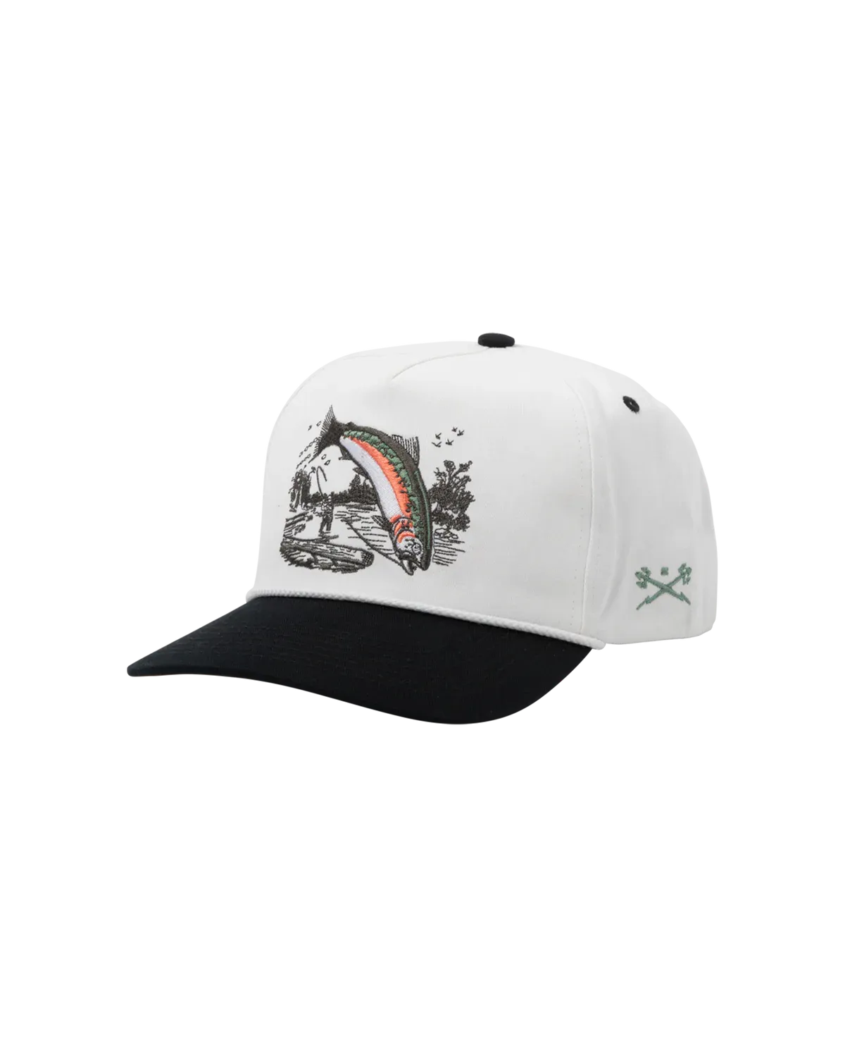 Dark Seas Redband Snapback - Off White/Black