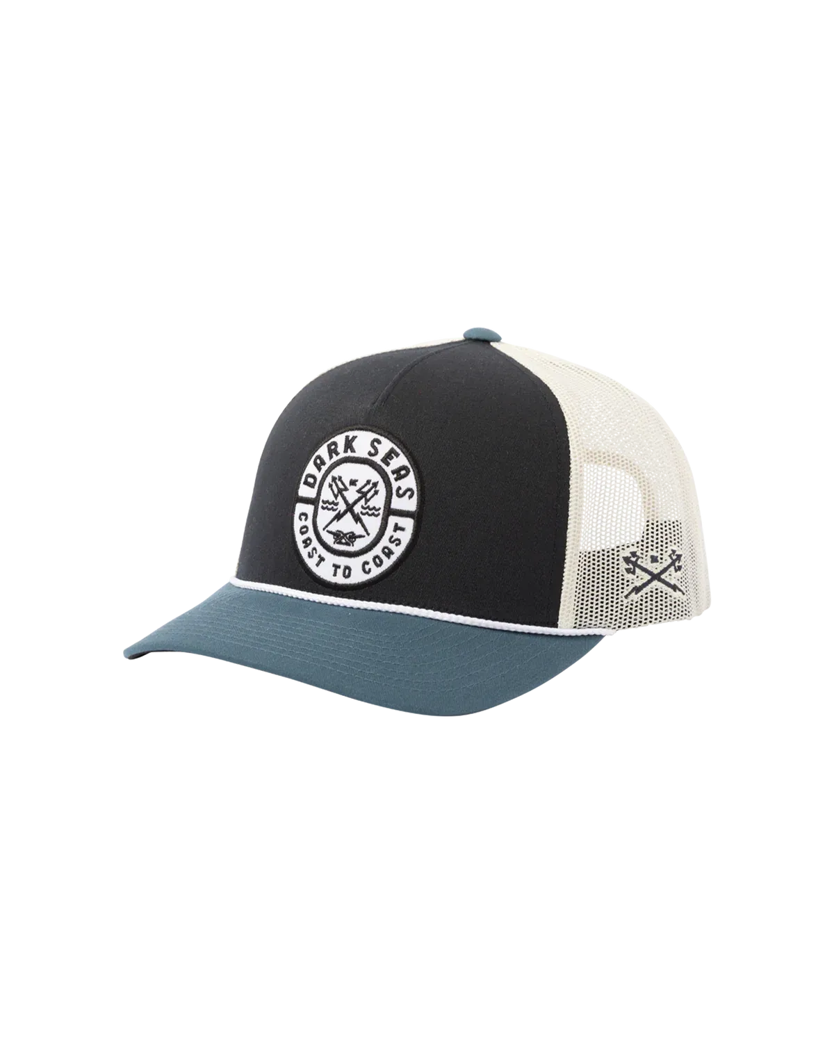 Dark Seas Lodgepole Trucker - Navy/White