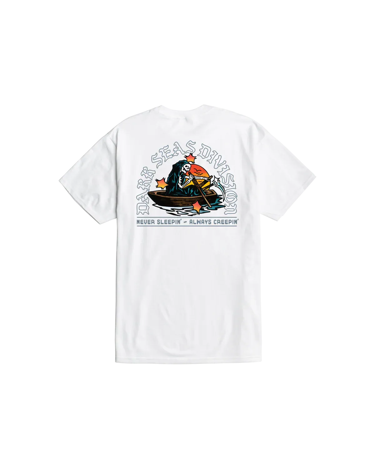 Dark Seas Rowboat Tee - White