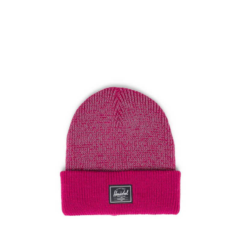 Herschel Kids Elmer Reflective Ribbed Beanie - Dragonfruit