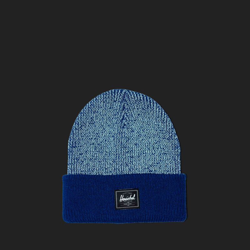 Herschel Kids Elmer Reflective Ribbed Beanie - Sodalite