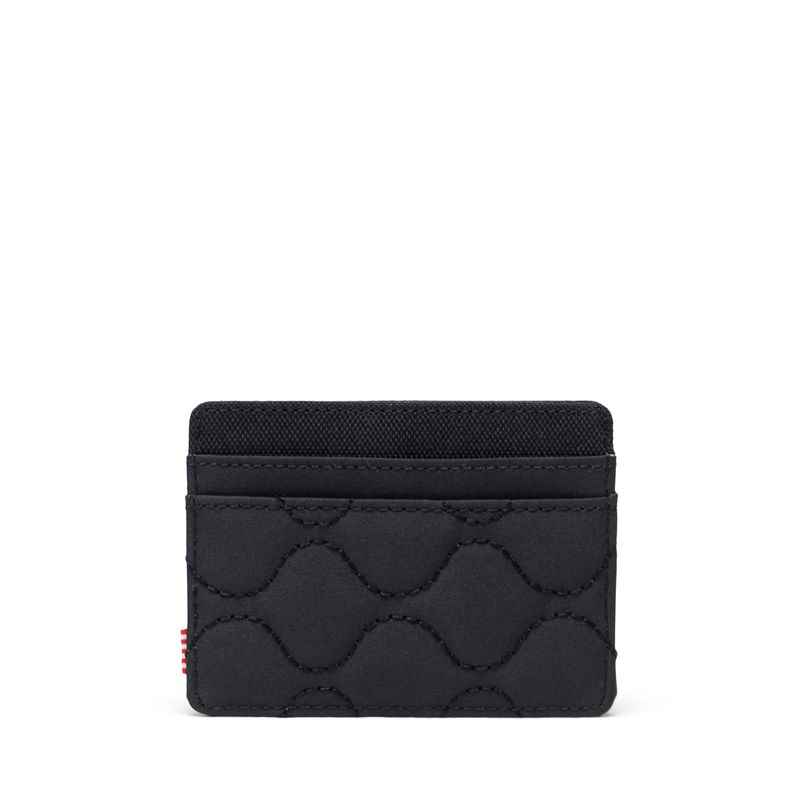 Herschel Charlie Cardholder - Quilted Black