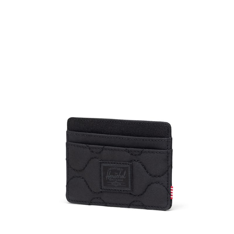 Herschel Charlie Cardholder - Quilted Black
