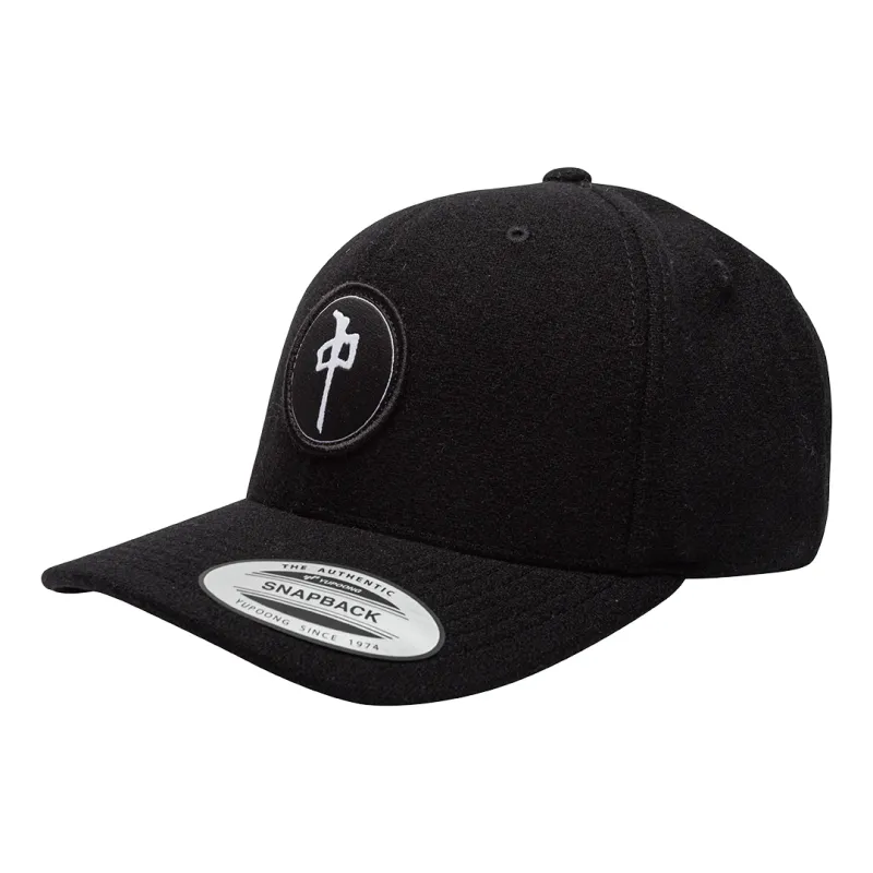 RDS Patch Chung Melton Wool Snapback - Black