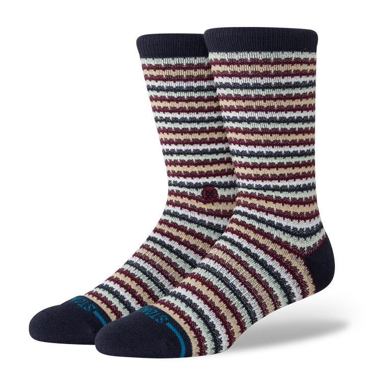 Stance Chiclets Waffle Knit Crew - Navy