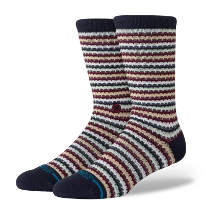 Stance Chiclets Waffle Knit Crew - Navy