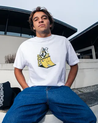 Volcom FA Daniel Shepard Walleye Tee - White