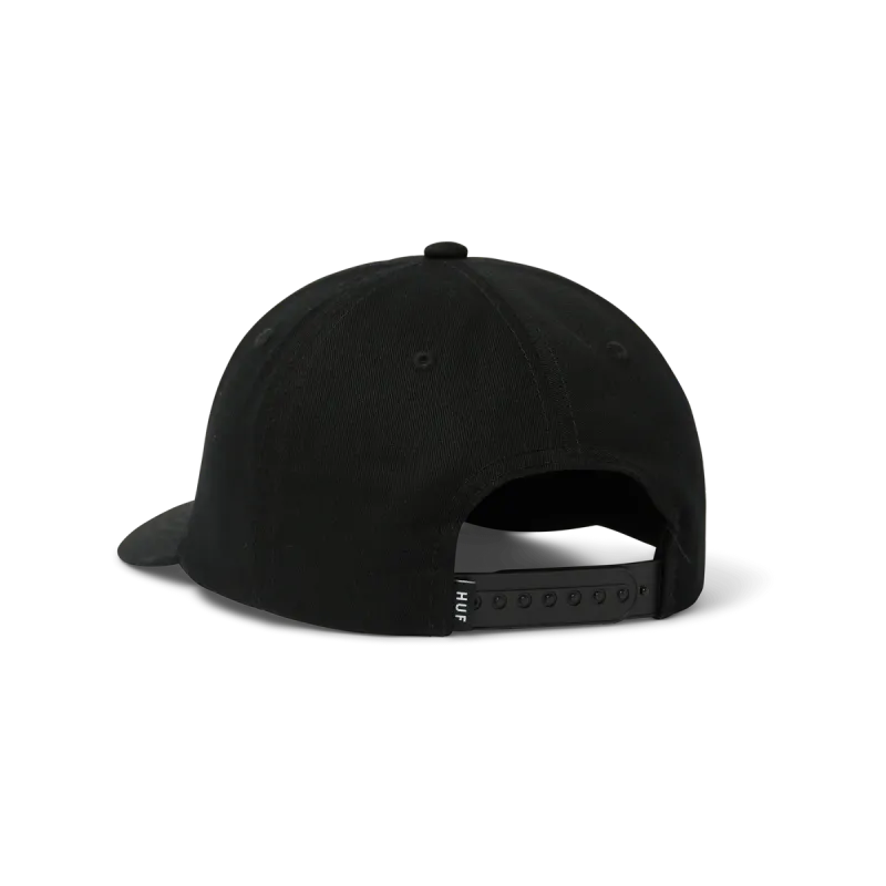 Huf Arch 6 Panel Cv Snapback - Black