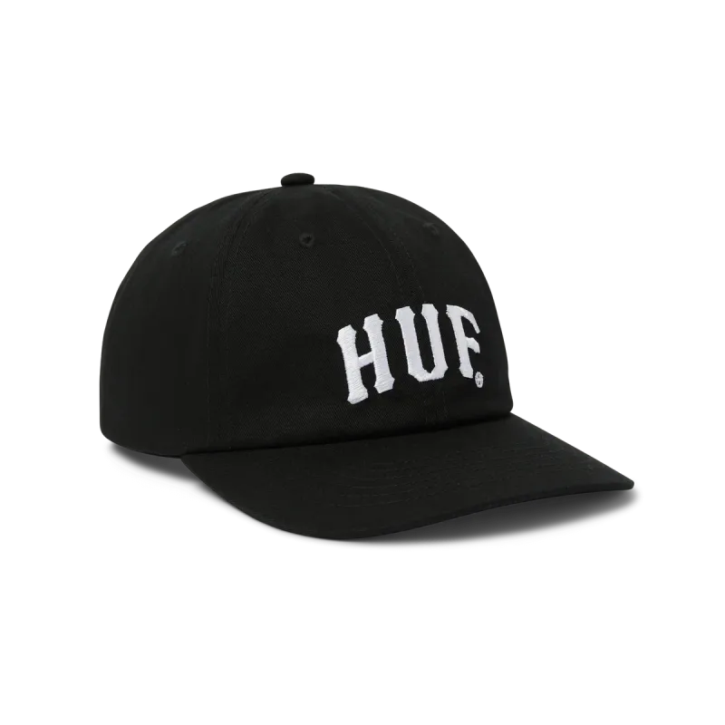 Huf Arch 6 Panel Cv Snapback - Black